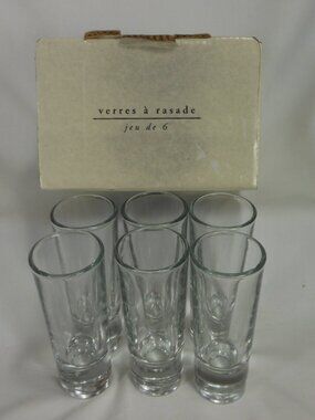 set of 6 Pier 1 Imports Verres a rasale shot glasses